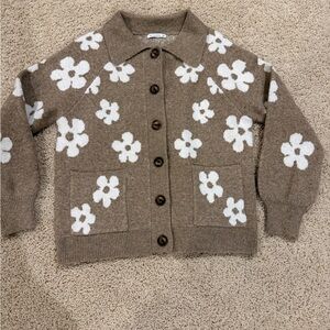 Staccato Brown Floral Women's Cardigan